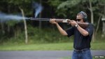Obama Shooting Skeets